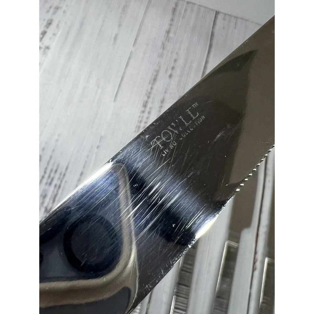 Towle Griffin 18/0 Stainless Steel Dinner Knives Living Collection Lot of 6